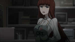 Kagari Shiina In A Captivating Pose With A Scenic Background Wallpaper