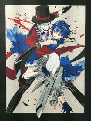 Kagetaneand Blue Haired Character Anime Art Wallpaper