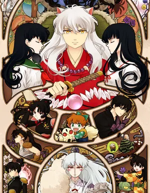 Kagura Of The Wind, Key Antagonist From The Anime Series Inuyasha Wallpaper