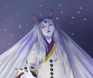 Kaguya Otsutsuki Shines In Intense Power Wallpaper