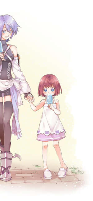 Kairi From Kingdom Hearts Looking Determined In A Beautiful And Magical Setting. Wallpaper