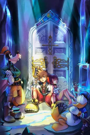 Kairi From Kingdom Hearts Wielding Her Keyblade Wallpaper