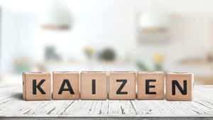 Kaizen Continuous Improvement Blocks Wallpaper