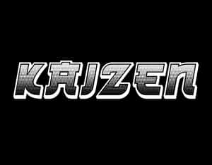 Kaizen Stylized Text Graphic Wallpaper