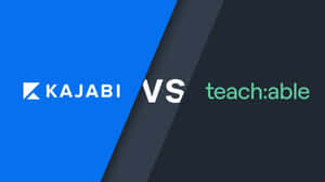 Kajabi V S Teachable Comparison Wallpaper