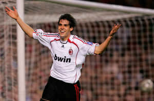 Kaka Celebrating Goal A C Milan Wallpaper