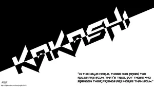 Kakashi 4k Black And White Name Wallpaper