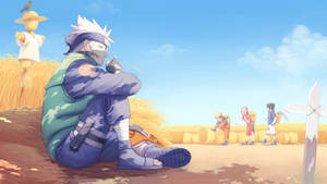 Kakashi 4k Wheat Straw In Mouth Wallpaper