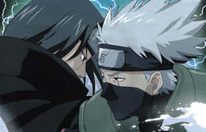 Kakashi Aesthetic Face To Face Wallpaper
