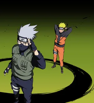 Kakashi And Naruto - An Unbreakable Bond Wallpaper