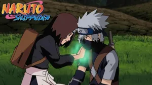Kakashi And Rin, A Powerful Bond In The World Of Naruto Wallpaper