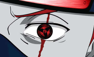 Kakashi Blood-teared Sharingan Wallpaper