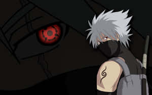 Kakashi Grey Hair On Sharingan Wallpaper