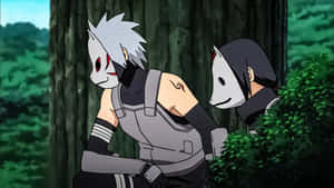 Kakashi Hatake And Itachi Uchiha: Legendary Shinobi Showdown Wallpaper