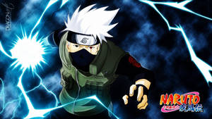 Kakashi Hatake Unleashing His Signature Lightning Blade (raikiri) Jutsu! Wallpaper