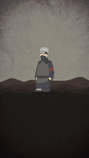 Kakashi In The Dark Naruto Aesthetic Phone Wallpaper