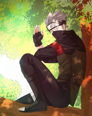 Kakashi Pfp On The Tree Wallpaper