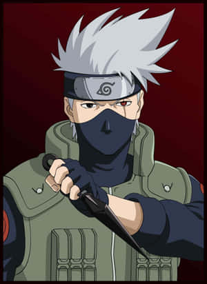 Kakashi Sharingan Portrait Wallpaper