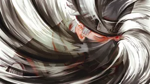 Kakashi Sharingan Swirled Effect Wallpaper