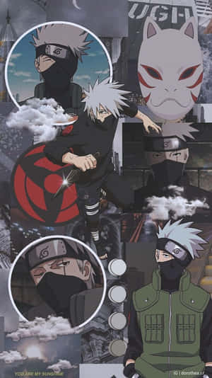 Kakashi Unleashing The Power Of Susanoo. Wallpaper