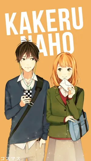 Kakeru Beside Naho From Orange Anime Wallpaper