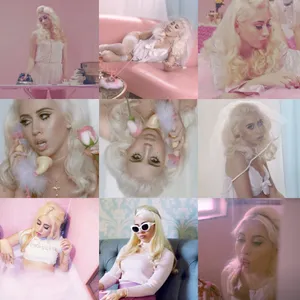 Kali Uchis Pink Aesthetic Collage Wallpaper