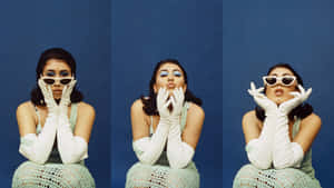 Kali Uchis Triptych Expressions Wallpaper