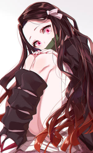 Kamado Nezuko Animated Girl Wallpaper