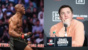 Kamaru Usman And Chael Sonnen Wallpaper