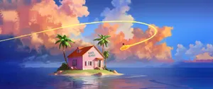Kame House On Island Wallpaper