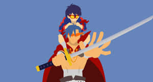 Kamina - The Charismatic Leader Of Team Gurren Wallpaper