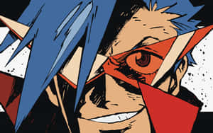 Kamina, The Spirited Leader Of Team Gurren In Gurren Lagann Wallpaper