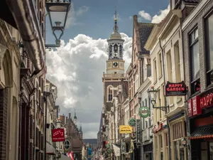 Kampen Historic Cityscapewith Tower Wallpaper