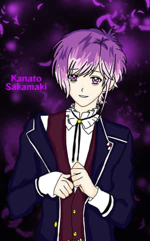 Kanato Sakamaki Purple Aura Wallpaper