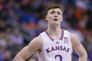 Kansas Basketball Player Concentration Wallpaper