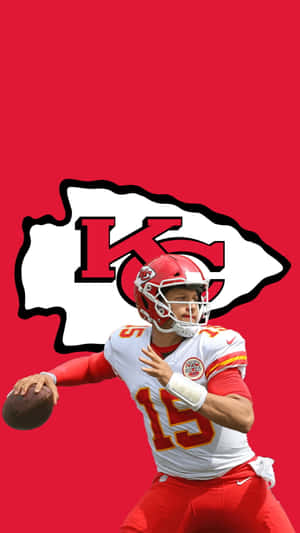 Kansas Chiefs Football Player Throwing A Ball Wallpaper