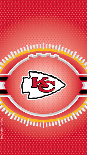 Kansas Chiefs Logo On A Red Background Wallpaper