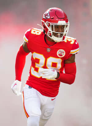 Kansas City Chiefs Player38 Action Shot Wallpaper