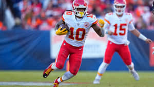 Kansas City Chiefs Running Back Action Wallpaper