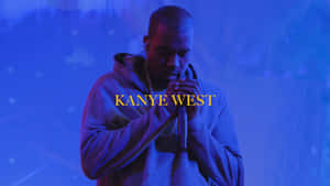 Kanye West Blue Aesthetic Performance Wallpaper