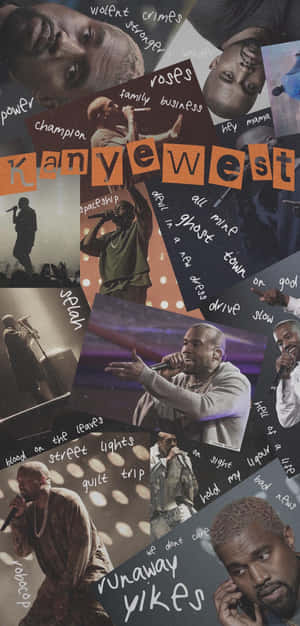 Kanye West Collage Aesthetic Wallpaper