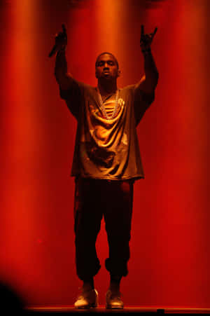 Kanye West Concert Performance Wallpaper