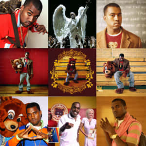 Kanye West Evolution Collage Wallpaper