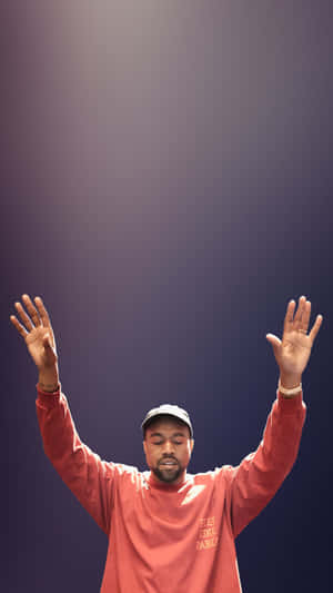 Kanye West Raised Hands Aesthetic Wallpaper