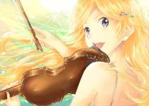 Kaori Miyazono Violin Performance Wallpaper