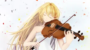 Kaori Miyazono Violin Performance Wallpaper