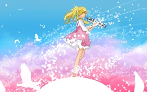 Kaori Miyazono Violinist Your Liein April Wallpaper