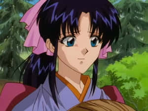 Kaoru Kamiya In Traditional Japanese Outfit Wallpaper
