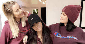 Kardashians Wear Champion Logo Wallpaper