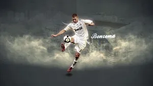 Karim Benzema Action Shot Wallpaper
